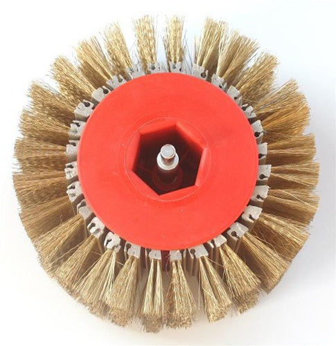Light Distressing - Hub and steel brushes 4" in width - Drill Chuck - QuickWood