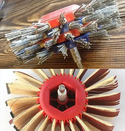 Weathered Brush + Flap Wheel Combo - For Clean Up - QuickWood