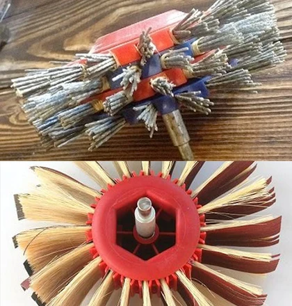 Weathered Brush + Flap Wheel Combo - For Clean Up - QuickWood