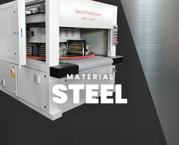 QuickWood brush finishing machine for metal and steel