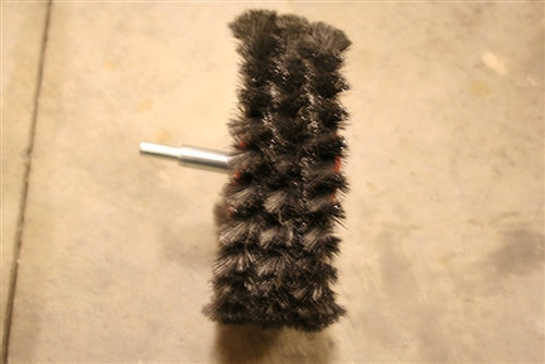 Twisted Steel Brush Made For A drill - 2" or 4" widths - QuickWood