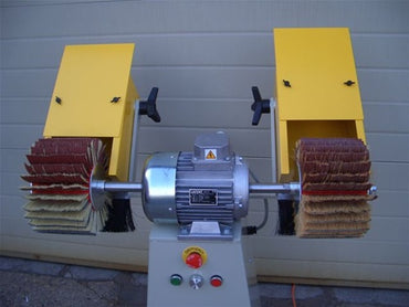 Flap Wheel Pedestal Sander with 6 Inch Heads - QuickWood